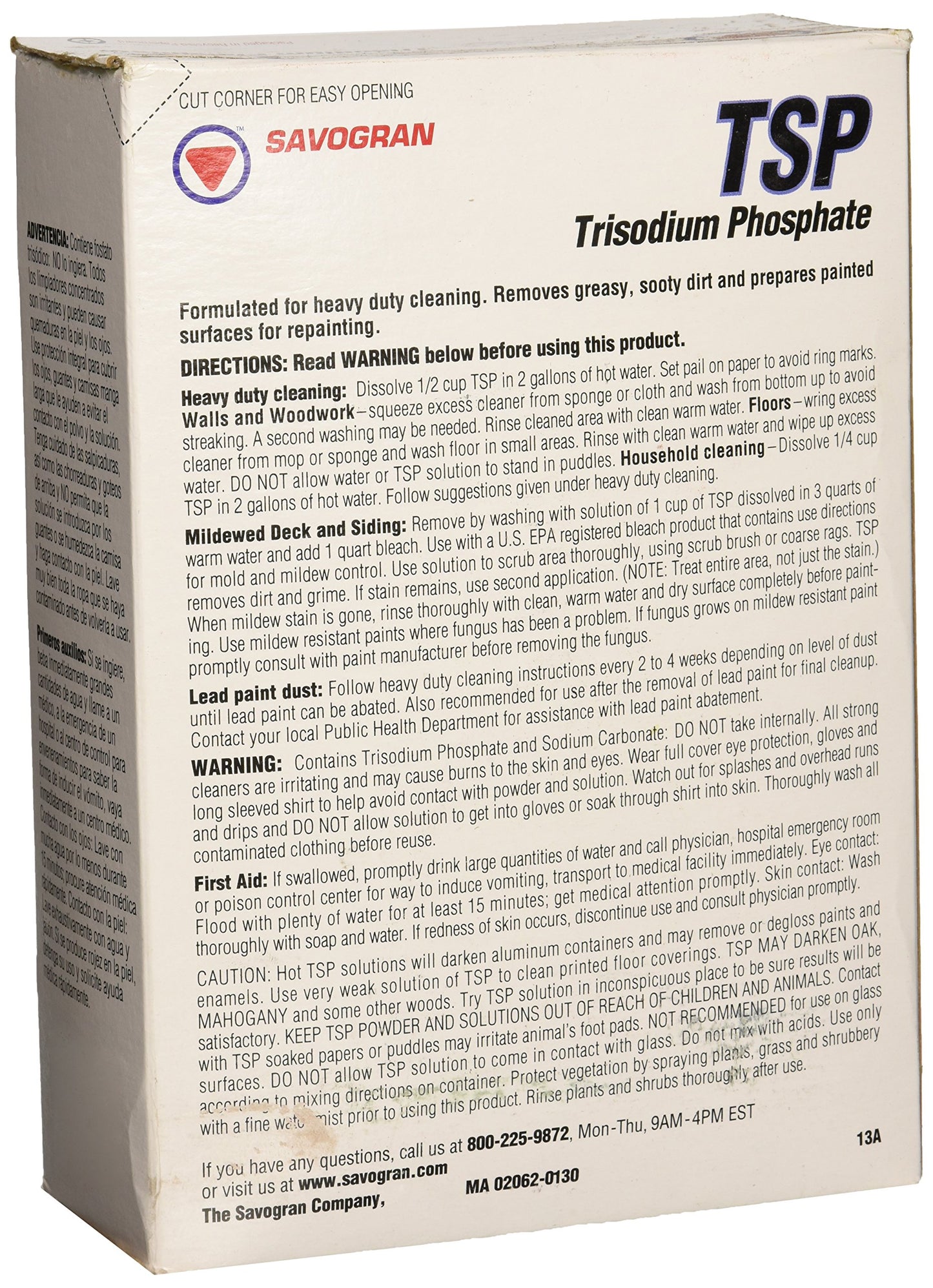 Savogran 10622 Trisodium Phosphate (TSP) 4.5lbs