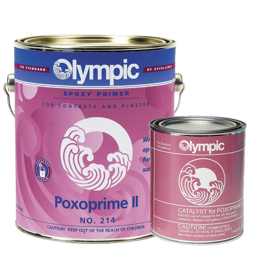 Olympic Pool Paint - Poxoprime II Primer - 1 Gallon - two-part epoxy primer for plaster or concrete pools.