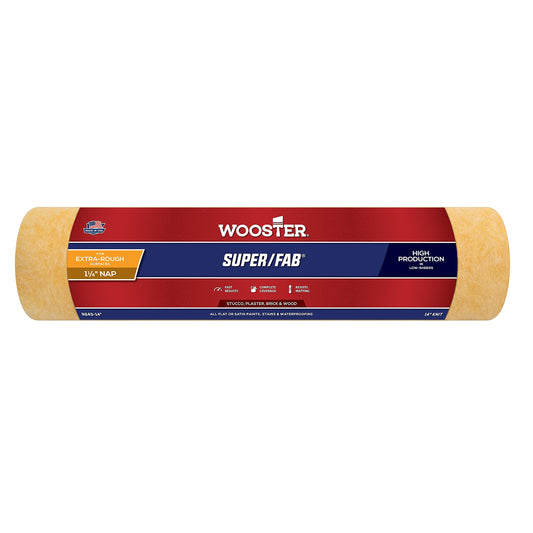 Wooster Brush R243-18 Super/Fab Roller Cover, 1-1/4-Inch Nap, 18-Inch , Yellow