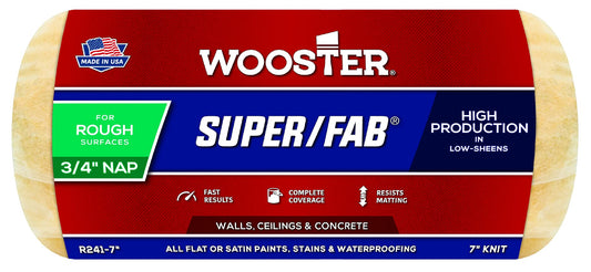 Wooster Brush R241-4 Super/Fab Roller Cover, 3/4-Inch Nap, 4-Inch